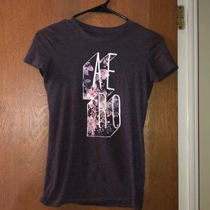 purple, aeropostale graphic tee